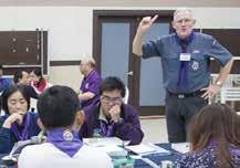 Each NSO will be represented by its: -Chief Commissioner or equivalent -International Commissioner -Chief Scout Executive or equivalent In addition, members of the Asia- Pacific Regional Scout