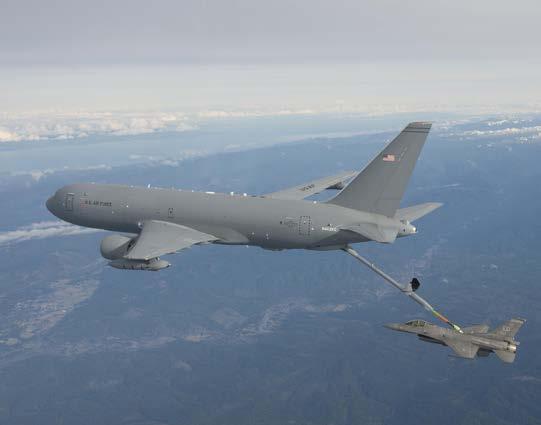 GLOBAL REACH KC-46A Pegasus The KC-46A will primarily provide aerial refueling. The aircraft will also be equipped to carry cargo and passengers, as well as perform aeromedical evacuations.