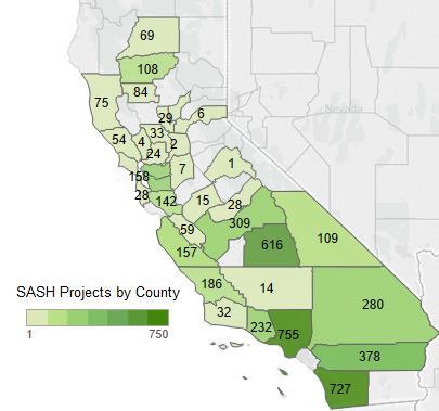 6. Incentives and Project Financing The SASH Program is designed to be a comprehensive low-income program, and serve homeowners in the most distressed and impoverished areas of California.