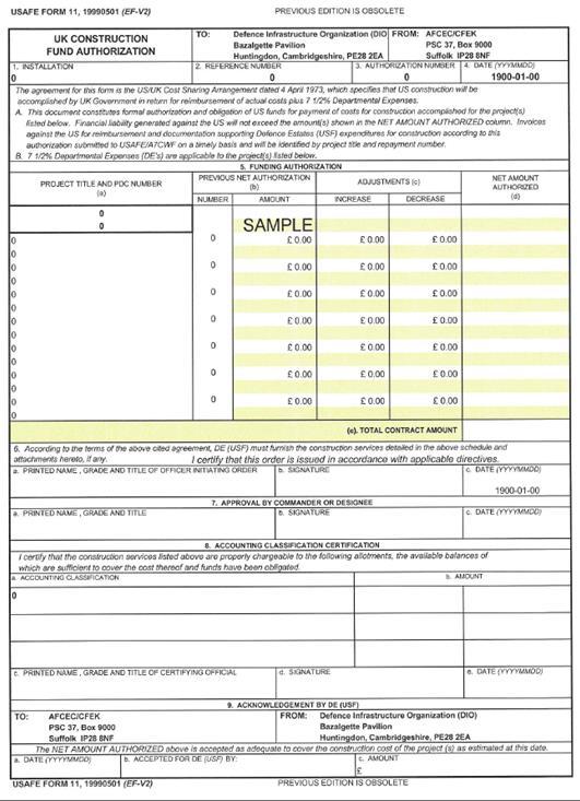 USAFEI65-105 13 MARCH 2018 13 Attachment 2 USAFE FORM 11 AND