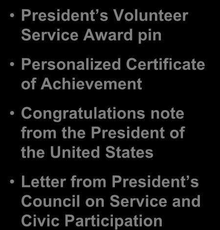 Presidential Volunteer Service Award: Recipients Receive