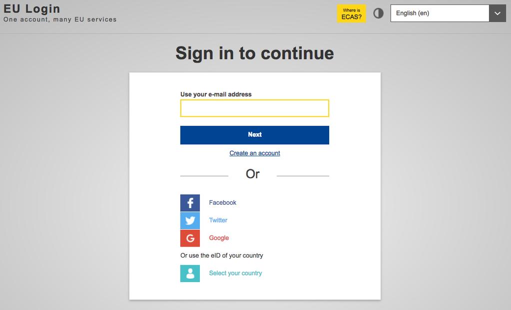 EU Login: how to register and log in