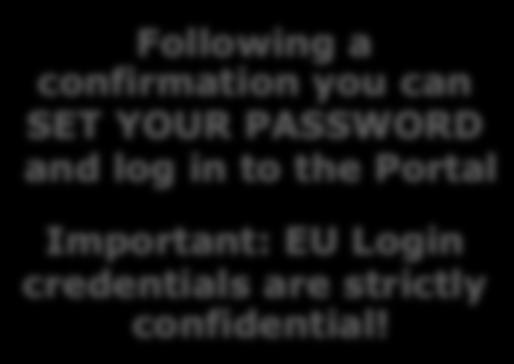 YOUR PASSWORD and log in to the Portal
