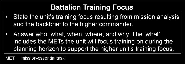training focus Figure G-4.