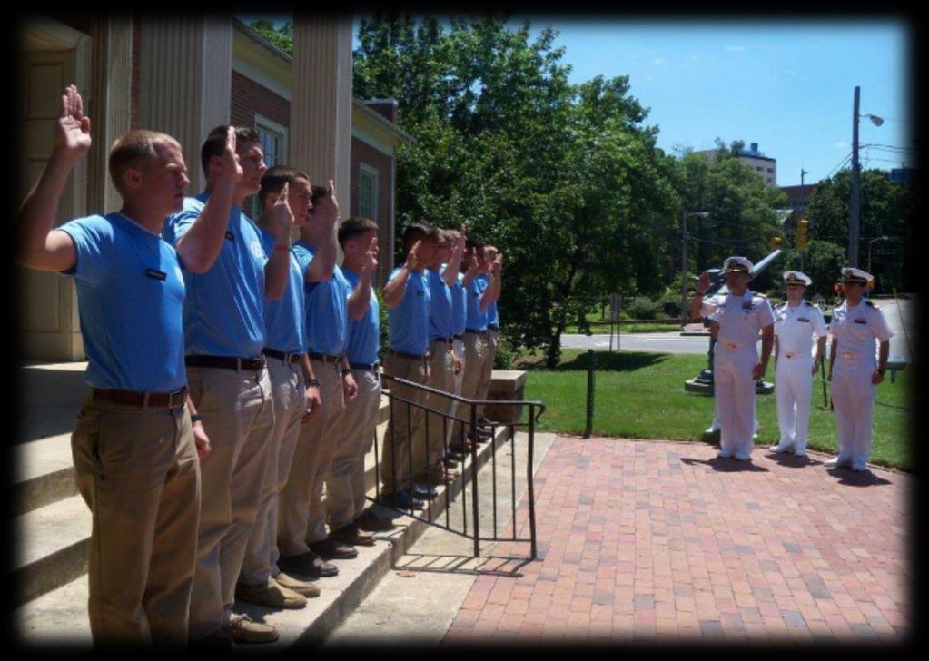 September 2015 Anchors Aweigh 6 4/C Experience At NSO MIDN 4/C Barringer Coming from Army JROTC in a small town high school, NROTC New Student Orientation (NSO) was a huge adjustment for me.