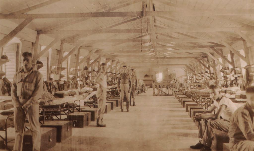 Barracks interior, East Wing complex 1930s.