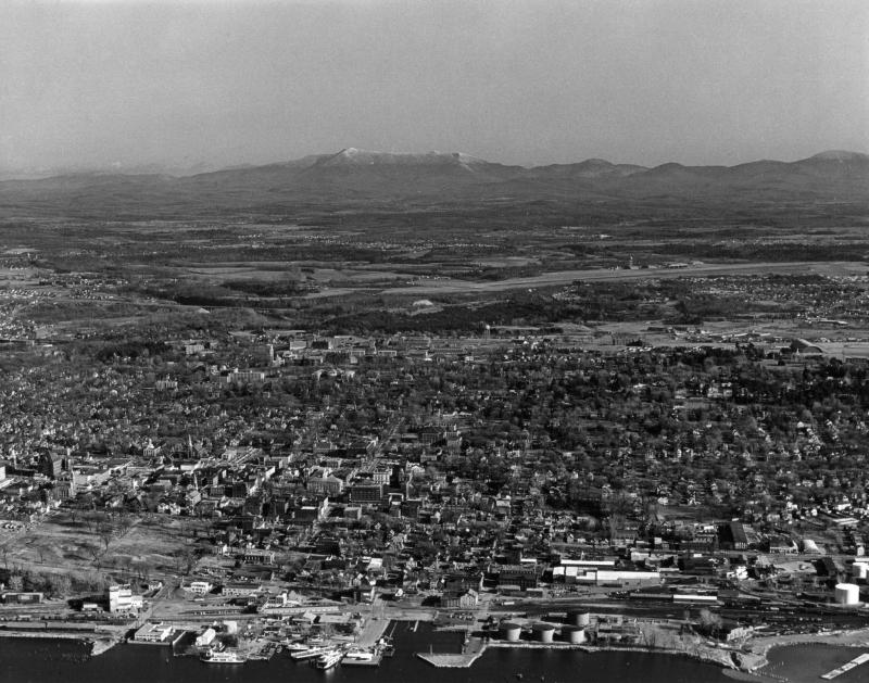 Modern View of Burlington This aerial photo is a follow-up from the original picture of Burlington from