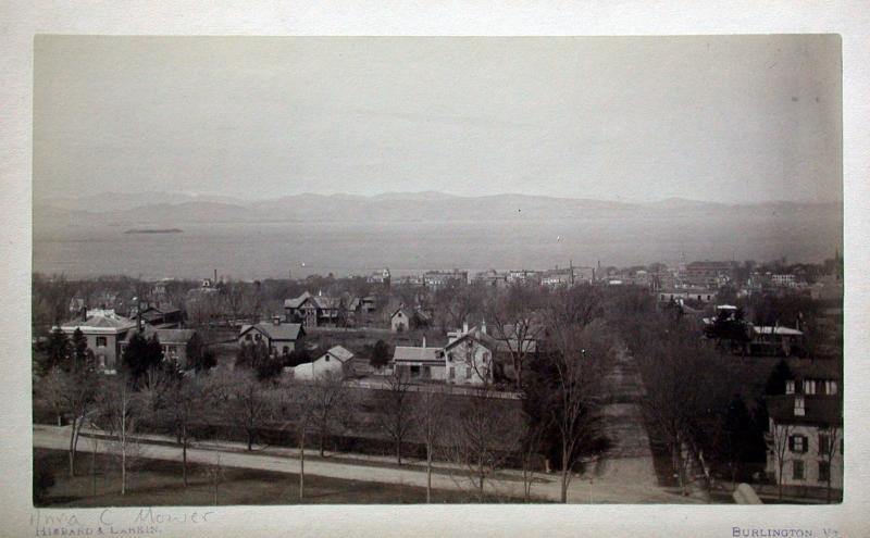 View of Burlington Facing West (1870s) LS10241_000 This is an early photo of Burlington, VT. At this time, it was already the largest city in Vermont.
