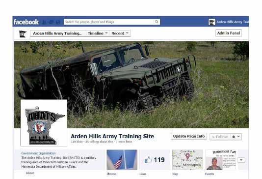AHATS Arden Hills Army Training Site is now on Facebook AHATS serves as a local training area (LTA) for all