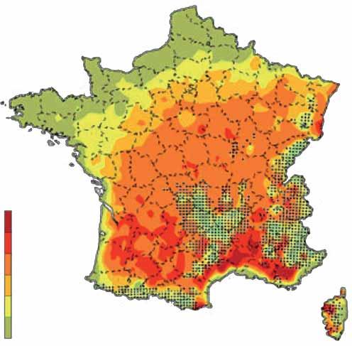 FRANCE Europe s 2003 heatwave hit France and its health sector hard. A 60% increase in deaths close to 15 000 people was recorded during the 16-day heatwave.