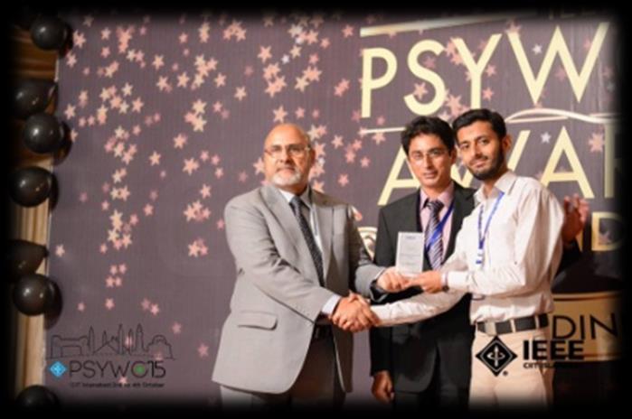 IEEE PSYWC 2015 IEEE & WIE UET Taxila won 5 awards in IEEE Pakistan Student/Young Professionals/Women in Engineering Congress 2015 1) Best Student Branch Leadership