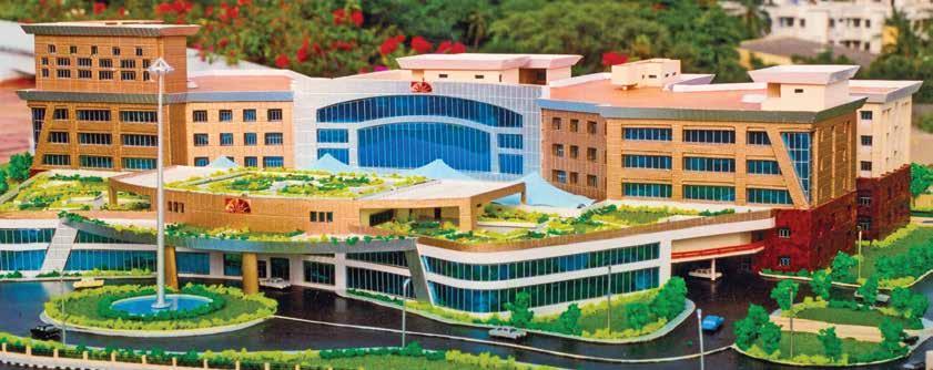Aditya Birla Memorial Hospital Pune Design concept was drawn from the word Aditya - Sun which is reflected in its architectural form Aditya Birla Foundation, Pune Type of Contract : Design and