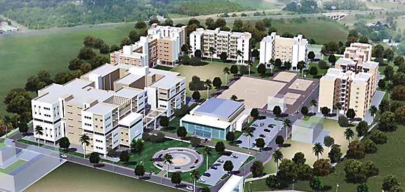 Campus is divided into academic and residential zones Each Medical college complex consists