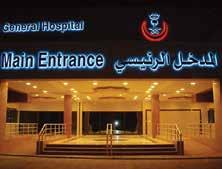 76 female general wards and 84 male general wards Front View of the hospital G-100 Hospital, Al-Khafji, Domat & Rafha Saudi Arabia Construction of a main hospital building, housing quarters,