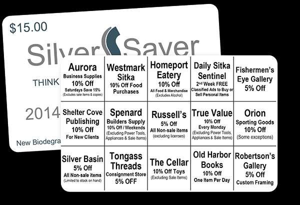 The Sitka Chamber works diligently to promote local shopping and the Silver Saver Discount Card Program has been
