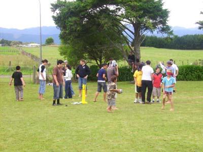 environment. Having structured outdoor sporting activities such as volleyball, touch rugby and cricket encouraged everyone to mix and interact with each other while having fun.