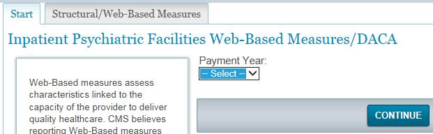 2018, select Payment Year 2019) On the landing page of the WBDCT are hyperlinks to the data submission pages and the DACA form.