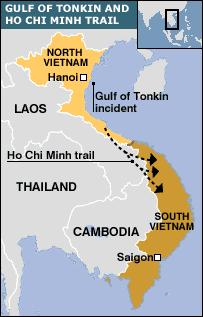 Johnson & Vietnam (1963-1969) Gulf of Tonkin (August 1964) Incident - North Vietnamese fired upon U.S.