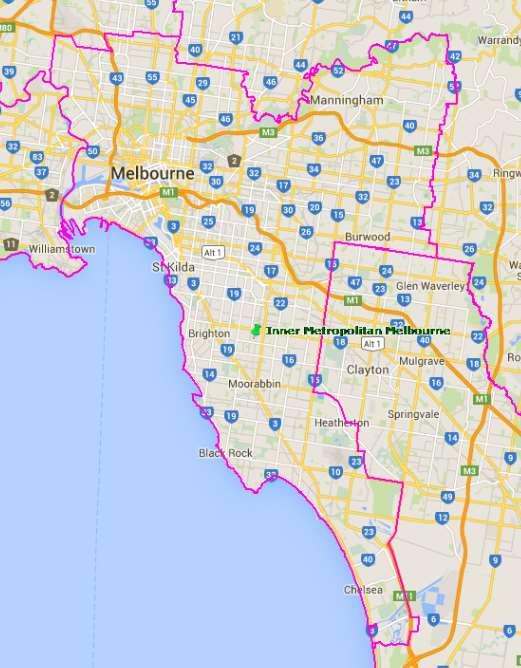 Inner Metropolitan Melbourne Employment Region TARGET AND PLACES FOR INNER METROPOLITAN MELBOURNE EMPLOYMENT REGION Employment Target Inner Metropolitan Melbourne: Indicative = 24.