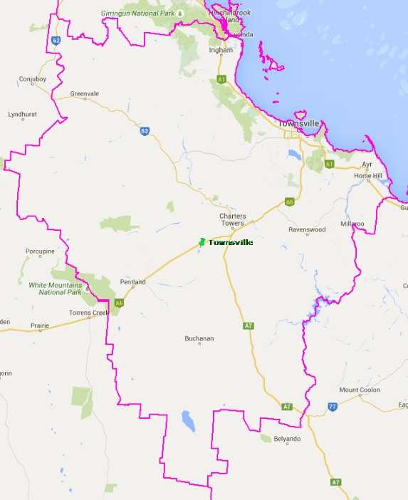 Townsville Employment Region (includes Mt Isa) TARGET AND PLACES FOR TOWNSVILLE EMPLOYMENT REGION