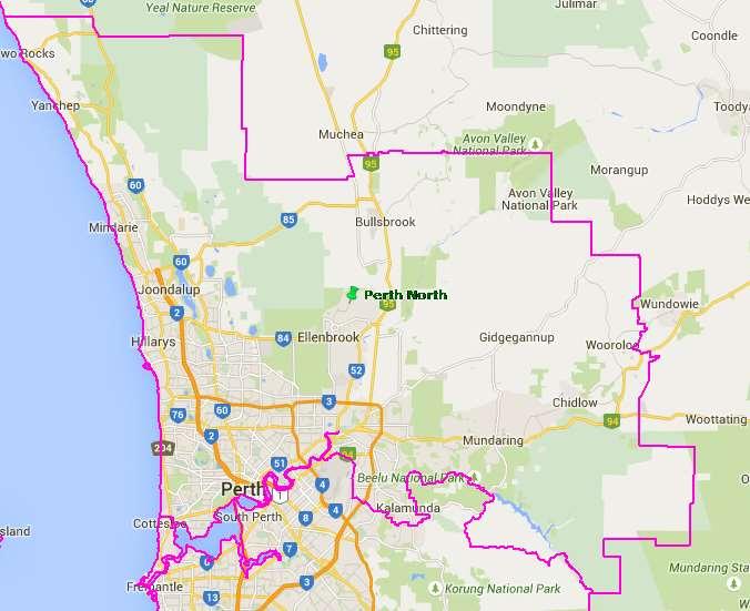 Perth - North Employment Region Exposure Draft of a