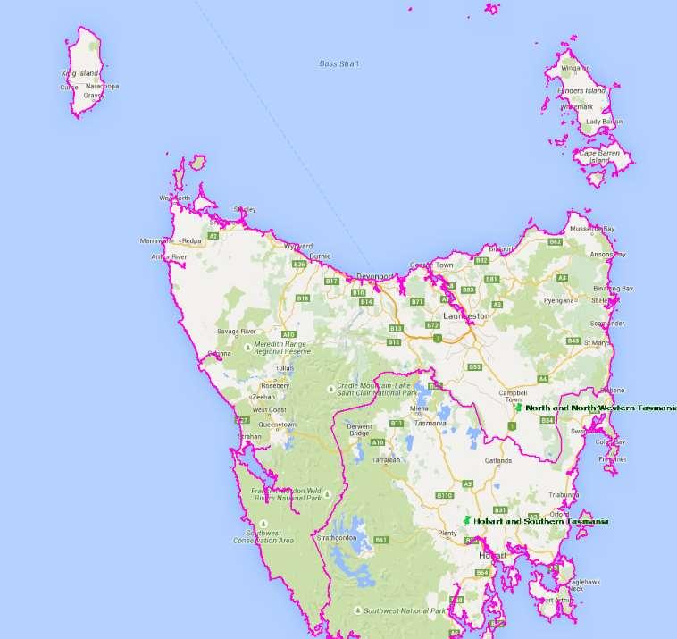 North and North Western Tasmania Employment Region TARGET AND PLACES FOR NORTH AND NORTH WESTERN TASMANIA EMPLOYMENT REGION Employment Target North and North Western Tasmania: Indicative = 28.