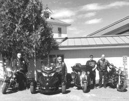 The Riders first presentation was July 5 at the Country Village Estates in Madawaska where a total of 6 Veterans were honored.