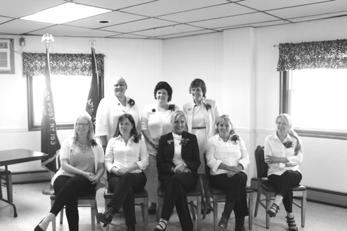 THE MAINE LEGIONNAIRE, AUGUST 2017 23 District 3 continued Auburn Unit 153 installation of officers, front row, left to right, 2 nd Vice President Pam Sampson, Secretary Bonnie Lewis- Pratt,