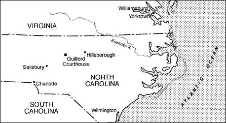 War s End -Guilford Courthouse: costly British victory-93 killed, 400 wounded, and 26 missing Troops in