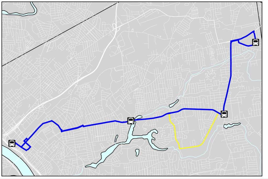 B17 (Springfield) Service to Bradley and Plumtree Roads will be discontinued. Service to Colonial Estates will be provided from Parker Street. Saturday service will begin at 7:00 AM.