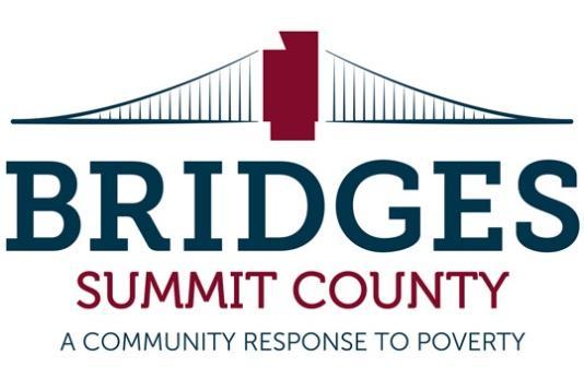 B R I D G E S S U M M I T C O U N T Y C O L L A B O R A T I V E January-September 2014 Stakeholders Report Bridges is an initiative in Summit County that believes poverty can be eliminated if all