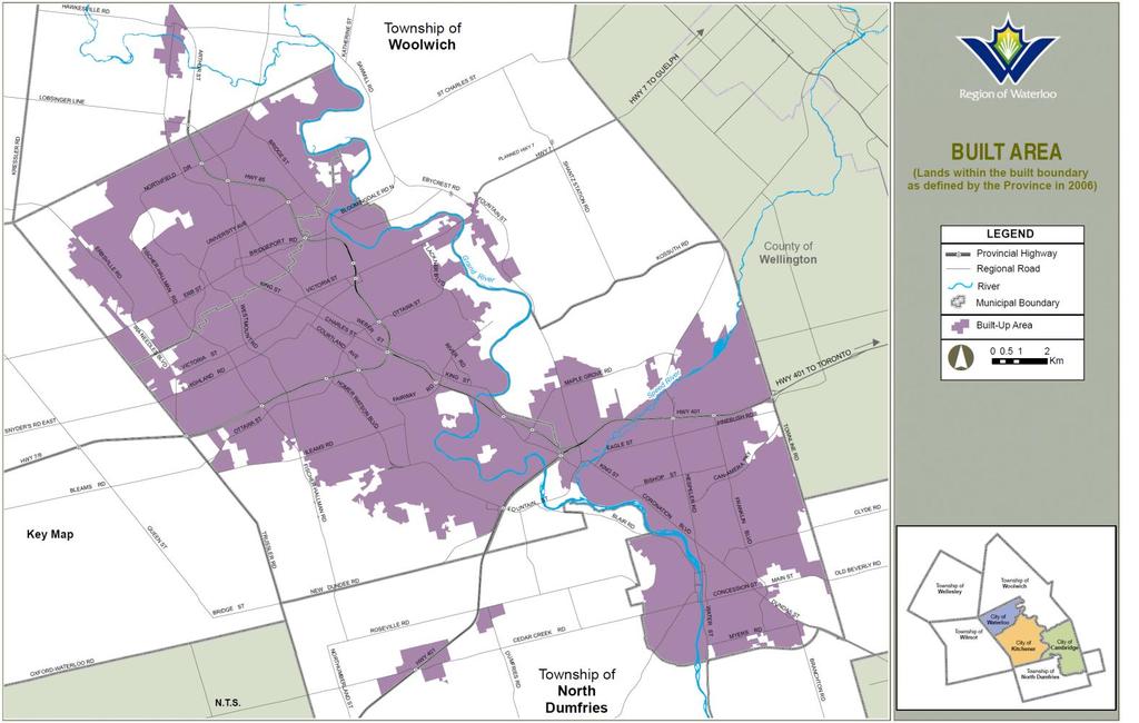 GRAND SAM AWARDS REURBANIZATION GRAND SAM Waterloo Region Built Area (Lands within the built boundary as defined by the Province in 2006) Questions