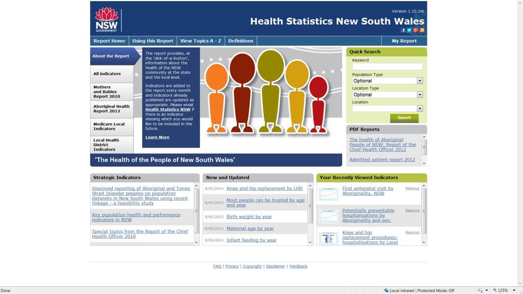 Questions? Health Statistics NSW: www.