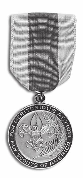 Meritorious Action Awards Recognition may be given to a youth member or adult leader of the Boy Scouts of America where the evidence presented to the National Court of Honor, in accordance with