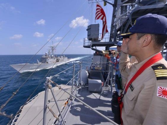 Joint Counter-Piracy Exercise with the Pakistan Navy In March 2015, the JSDF s destroyer Harusame carried out a joint counter-piracy exercises in communication, tactical movement with the destroyer