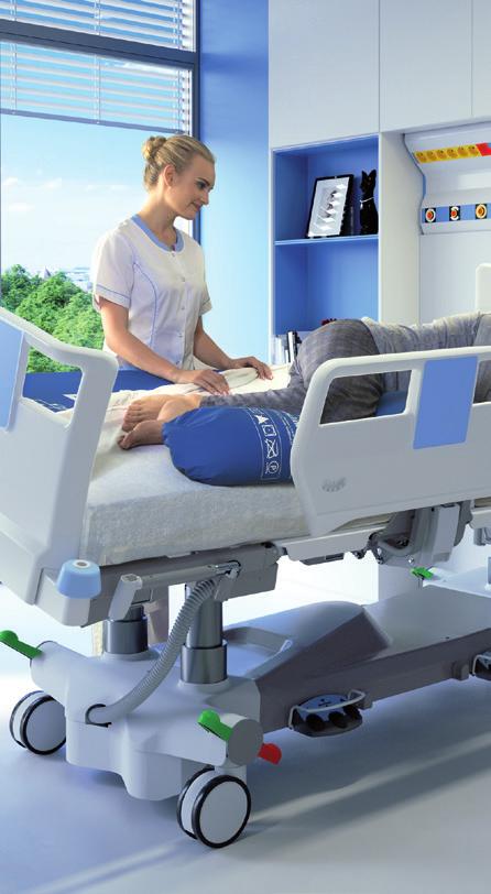 New technology: smooth bed tilting for even more sensitive care.