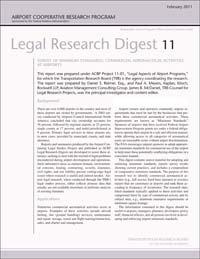ACRP Publication Types Legal Research