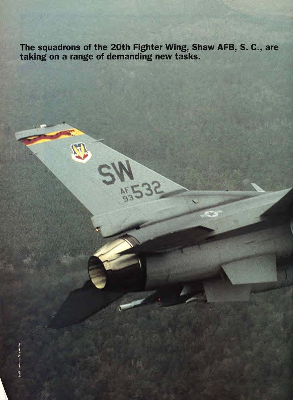 The squadrons of the 20th Fighter Wing, Shaw AFB,
