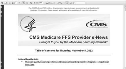 Resources & Links CMS Provider e-news Review Sources for Audit Concepts E/M Modifiers & Global Surgery Signature Requirements CMS Booklet for APNs & PAs 46 CMS Medicare FFS Provider e-news Use this