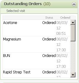 QUICK ORDERS The Quick Orders chart tab contains the most commonly ordered procedures and tests for the ED.