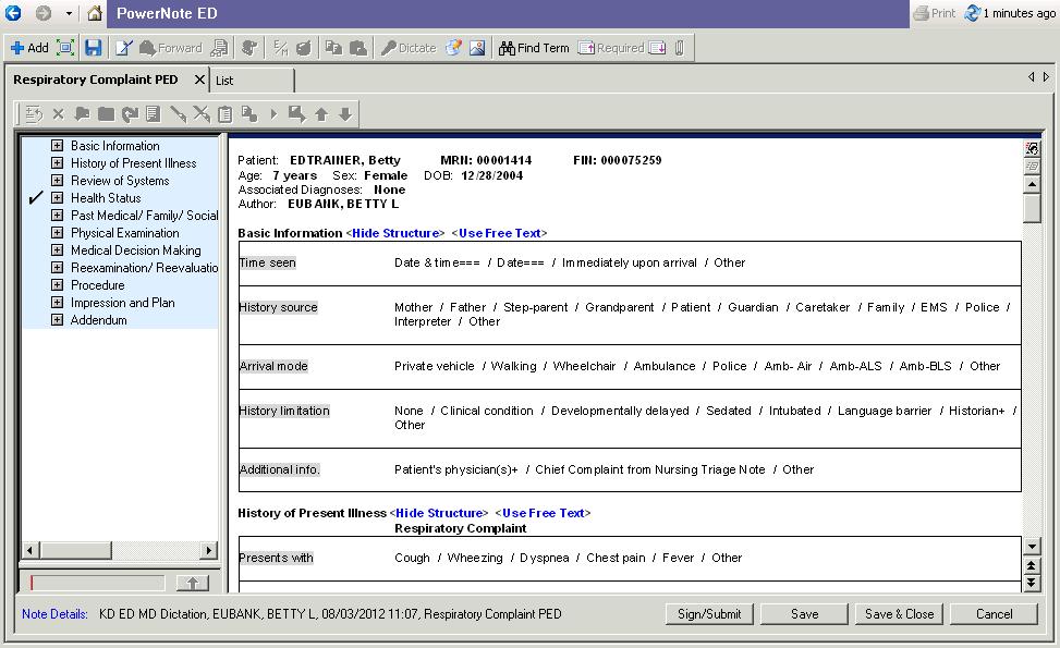 COMPONENTS OF POWERNOTES The sections listed below are available from PowerNotes. 1 2 3 4 5 1 PowerNote Toolbar Allows you to initiate and perform functions such as adding and submitting PowerNotes.