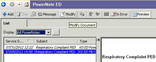 MODIFYING POWERNOTES Once a PowerNote has been signed, you will be able to modify it (by adding an addendum).