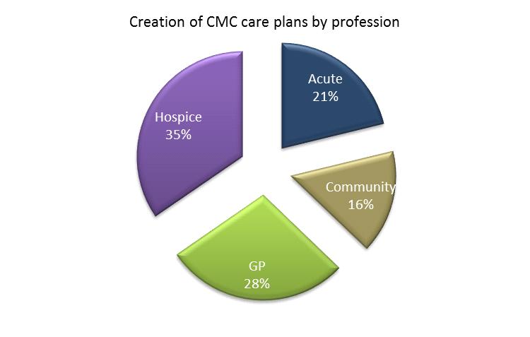 Overview of service delivered in 2013 / 14 PROFILE OF COMMUNITY, ACUTE TEAMS AND OOH PROVIDERS 13,376 CMC patient care plans are now available for urgent care providers to access.
