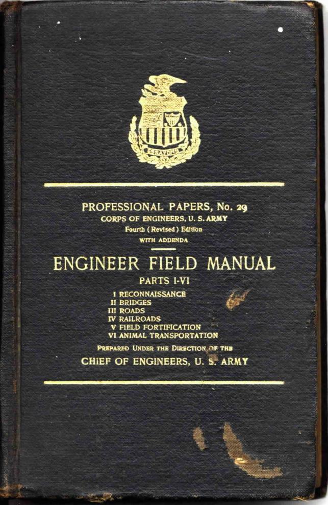 Wars Collection This Engineer Field Manual from the Wars Collection was published by