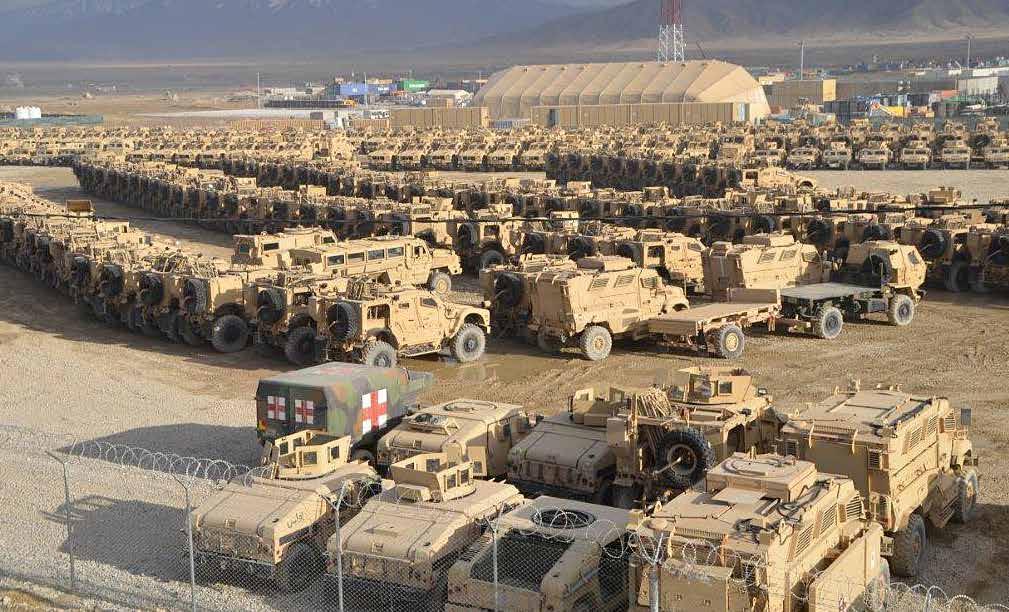 OPERATIONS The 1st TSC has reduced the vehicle and equipment fleet by more than 13,000 pieces, reduced the ammunition in theater by more than 2,500 tons, and scheduled more than 1,000 flights and