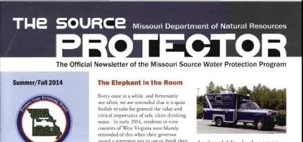 Source Water Protection Newsletter and other Informational materials Contract for