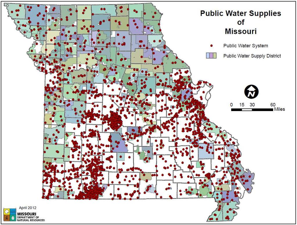Missouri s public water systems We regulate 2,723 public water systems