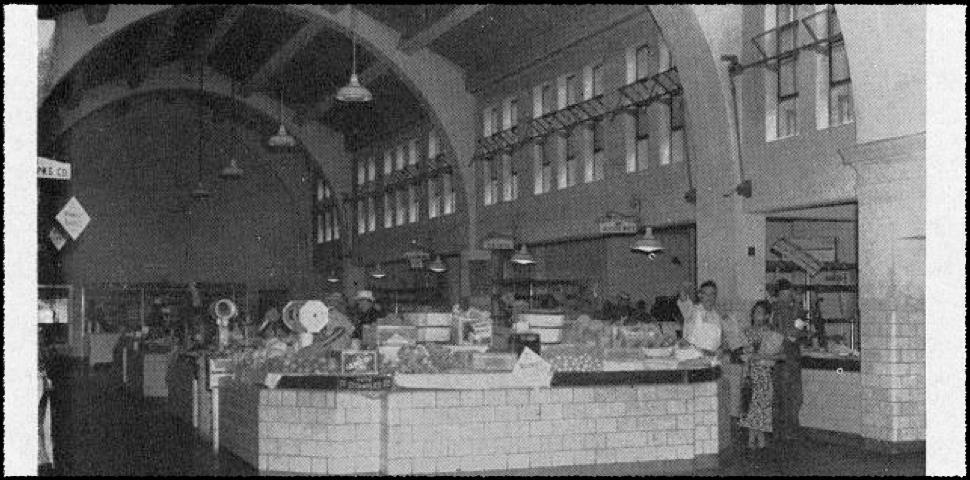 When it opened in 1937, it was home to the City's Market House for foods of all kinds and farmers lined the front and sides of the building offering their fresh produce straight off the truck.
