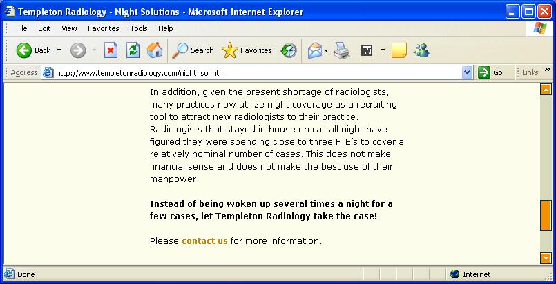 Telework That Works: using teleradiology to solve shortage Call ruins your life.