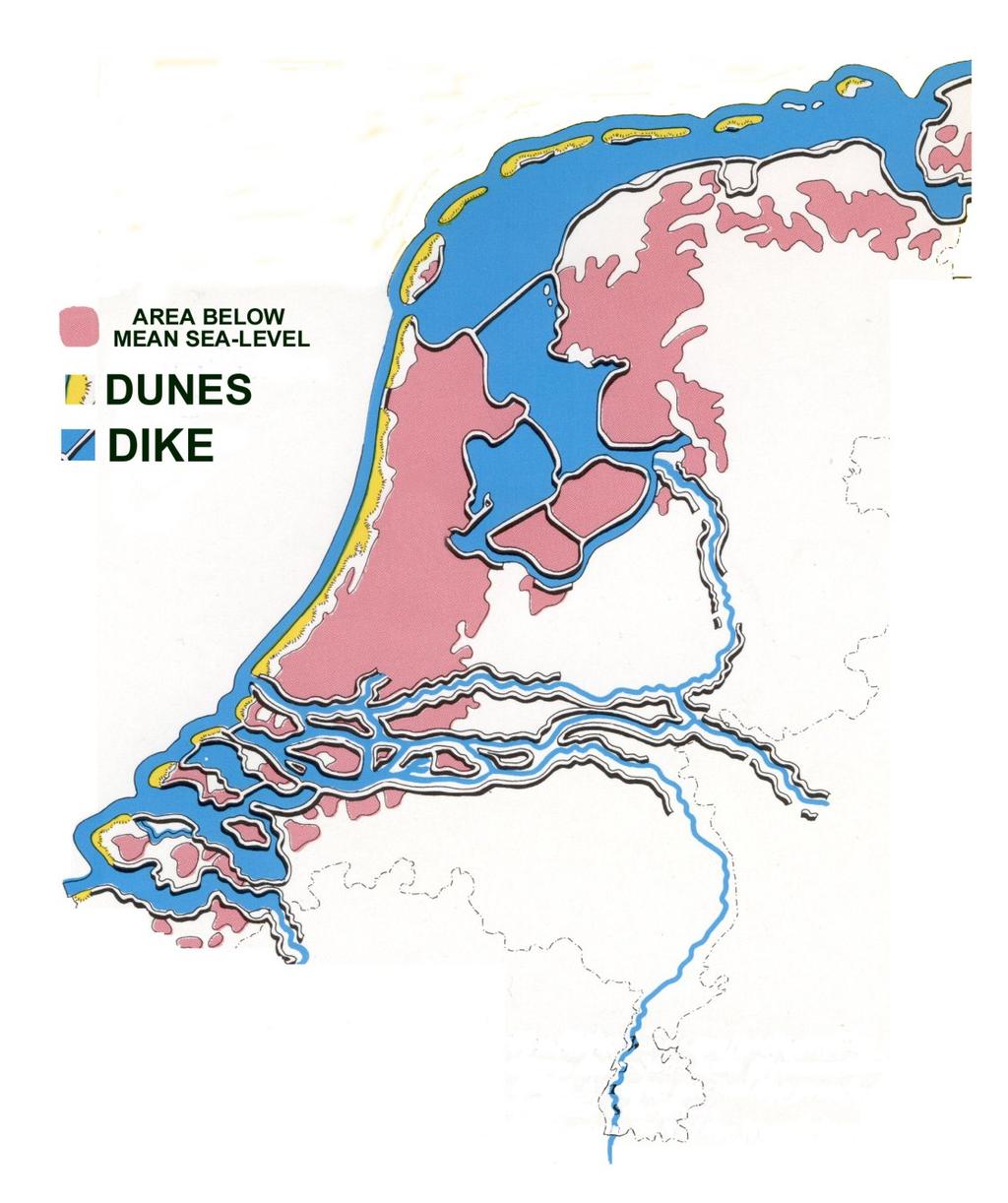 Issues in the Low Lands NL: >60% <sea-level Delta of 2 major European rivers (Rhine / Maas) Climate change: But: Sea-and